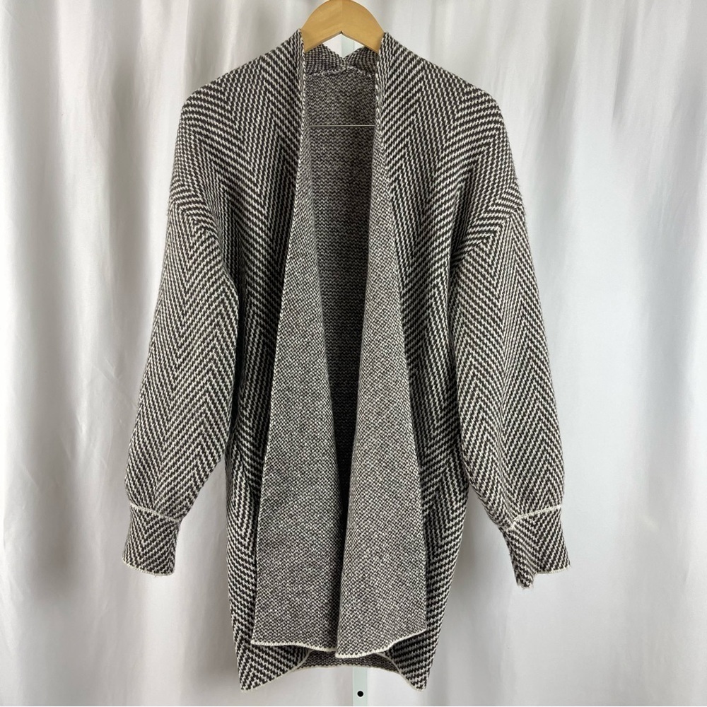 Emery Rose XL Drop Shoulder Bubble Sleeve Duster Longline Cardigan Buttery Soft
